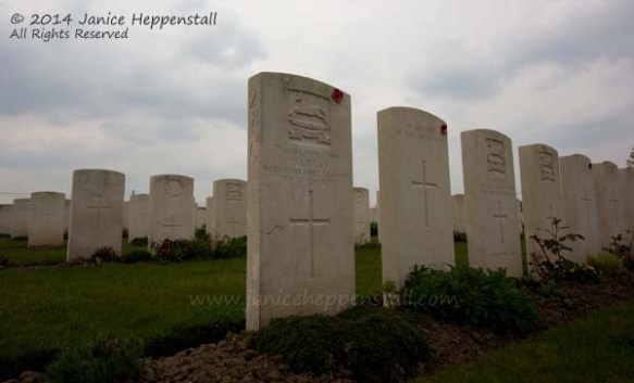 Joseph Lucas grave at Poelcapelle