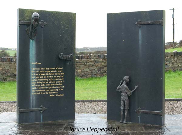 Memorial to the Great Hunger in Ennystimon, Ireland